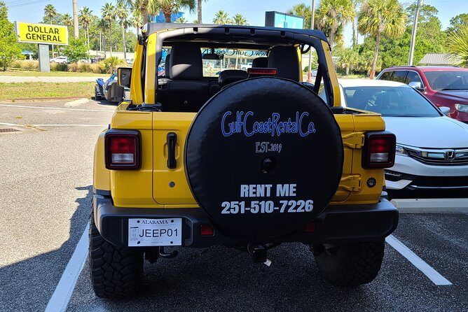 4-Door Convertible Jeep Rental in Orange Beach - Authentic Experience and Authenticity