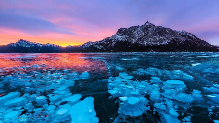 Abraham ice bubble lake/Sunwapta Falls Peyto Lake Bow Lake - Practical Details and What to Expect