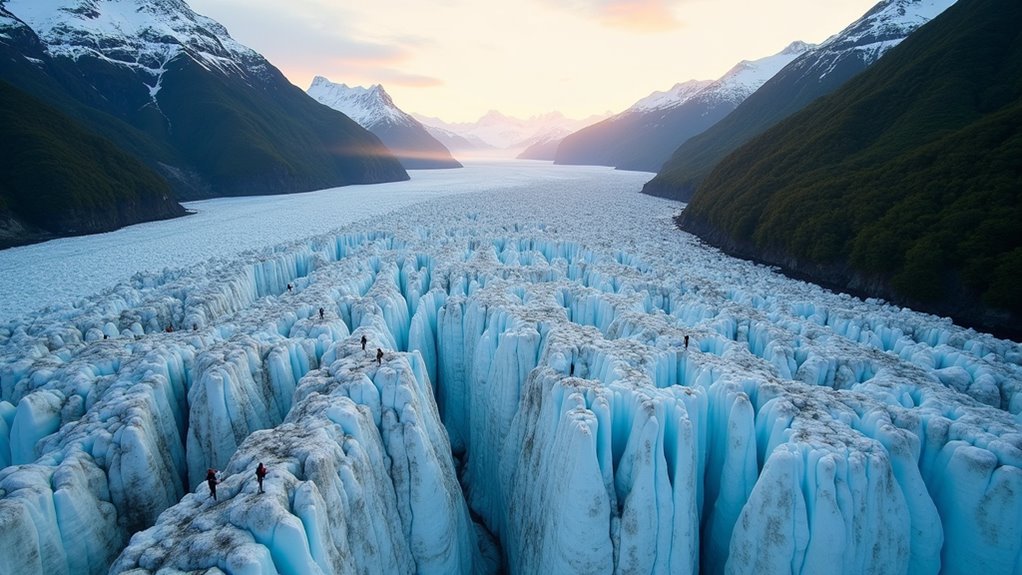 accessible glaciers and reflections