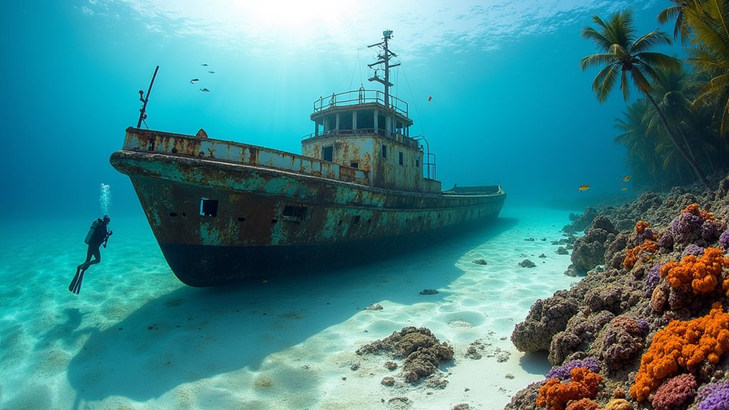 accessible tugboat wreck snorkeling