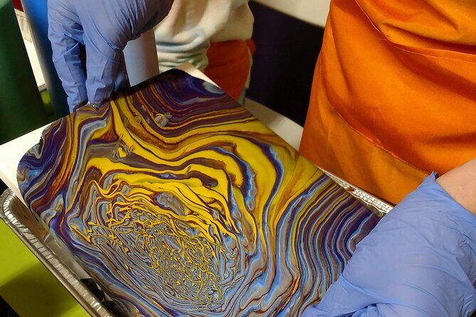 Acrylic Pour Painting Class in Estes Park, Colorado - The Technique and the Experience