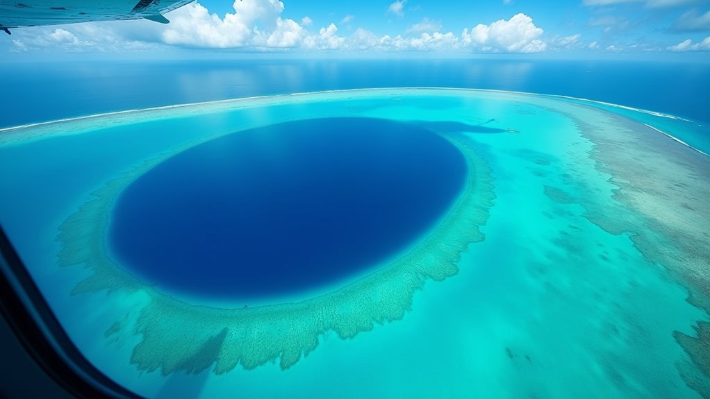 aerial blue hole tour