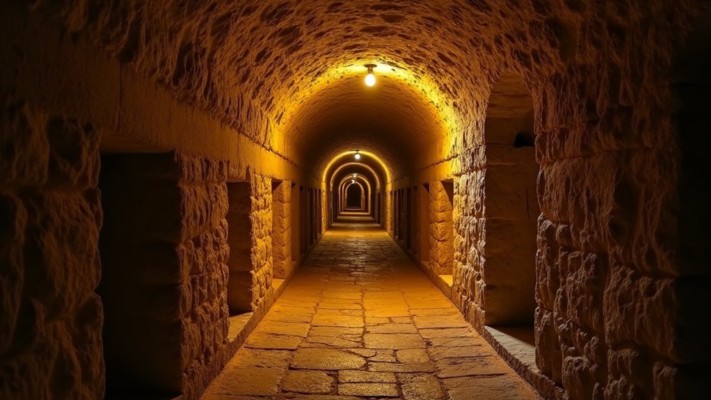 ancient christian catacomb exploration