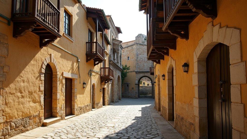 ancient churches and streets
