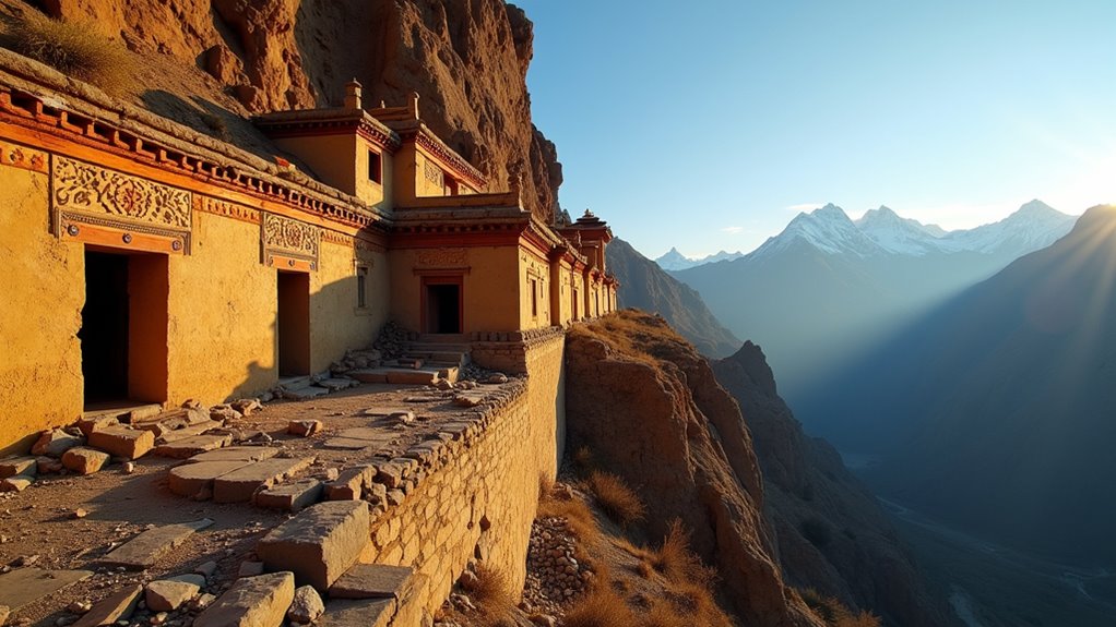 ancient cliffside ruins exploration