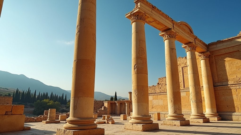 ancient colossal stone temples