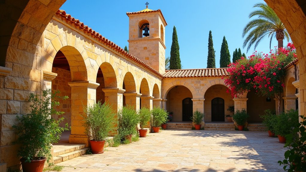 ancient monastery with historic features