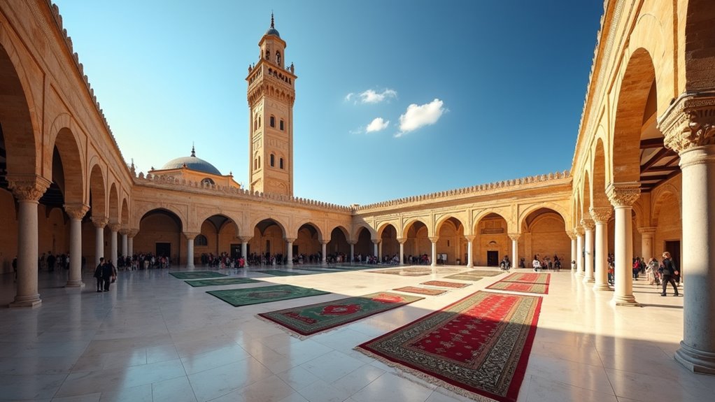 ancient mosque with minaret