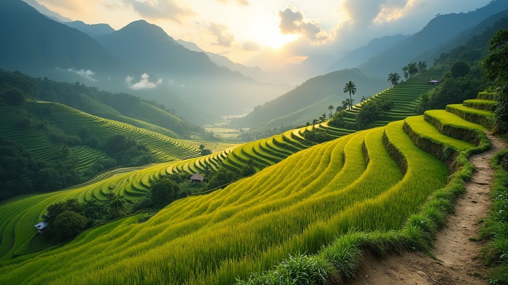 ancient rice terraces hike