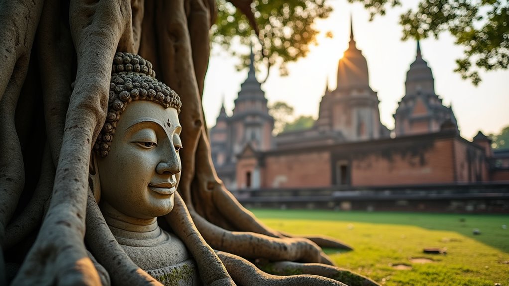 ancient siamese temple ruins