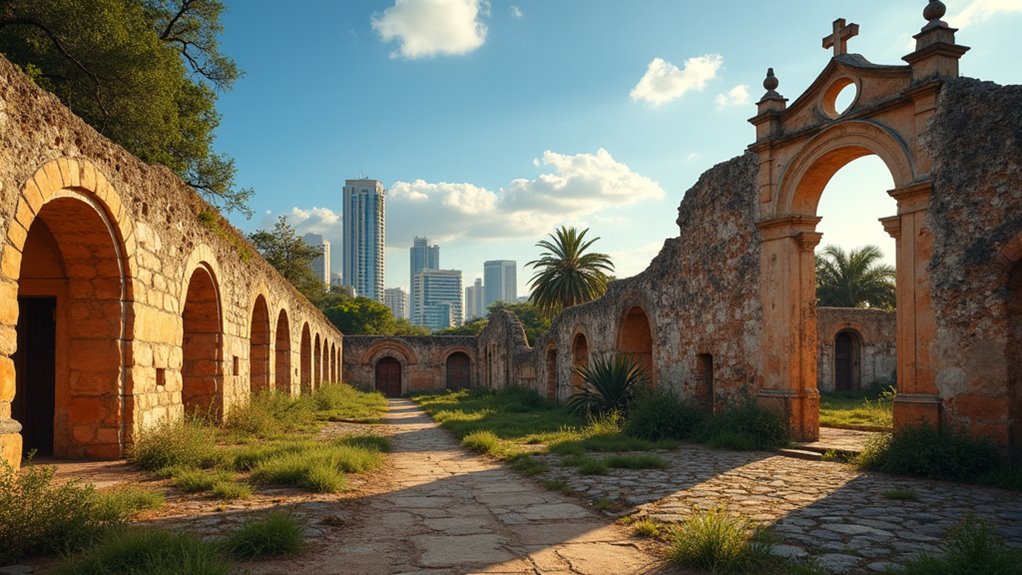 ancient spanish colonial ruins