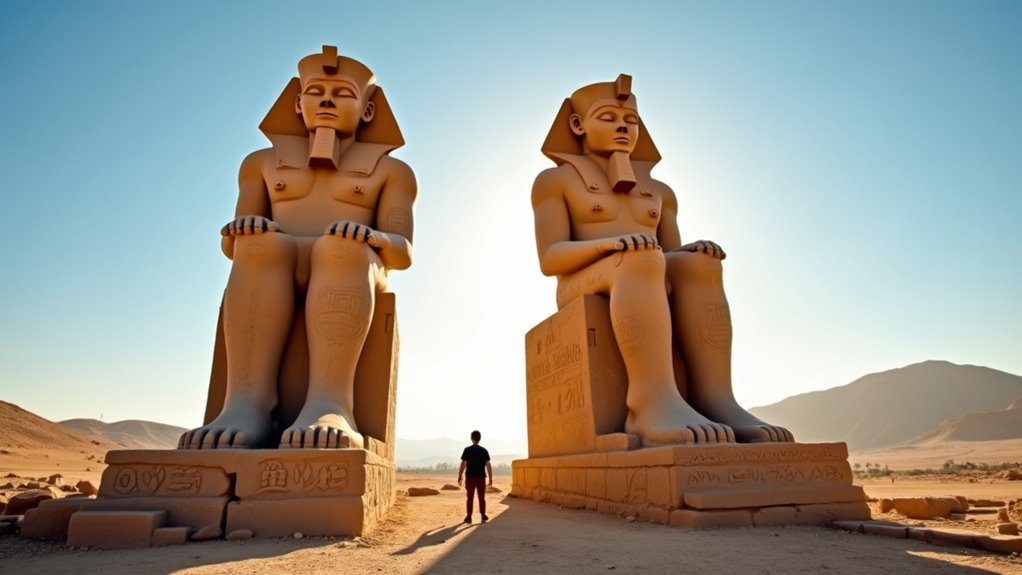 ancient statues with acoustic legends