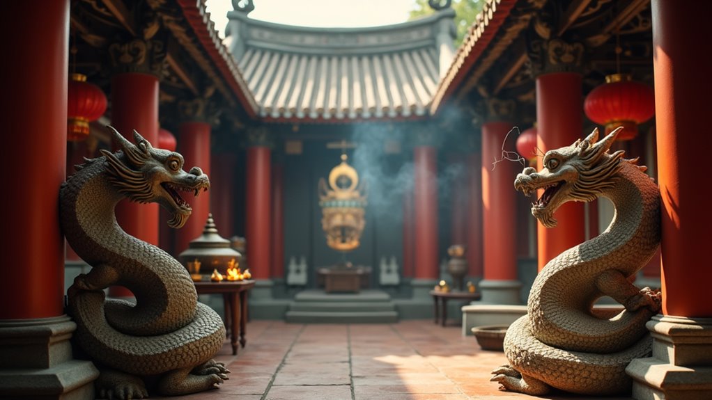 ancient taoist temple art