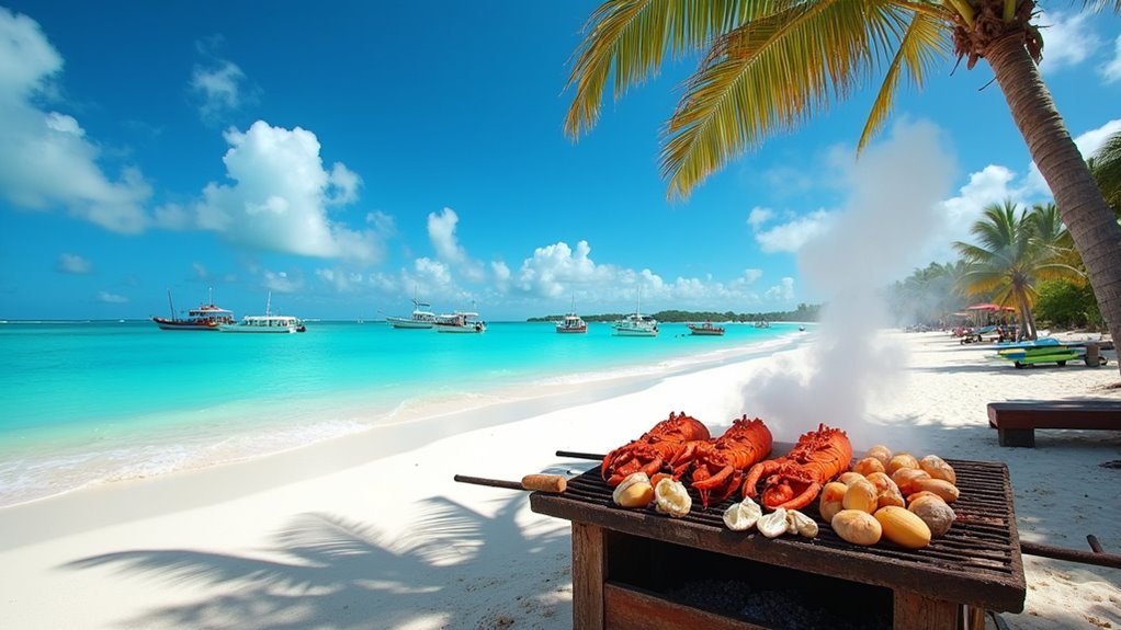 anegada seafood beach dining