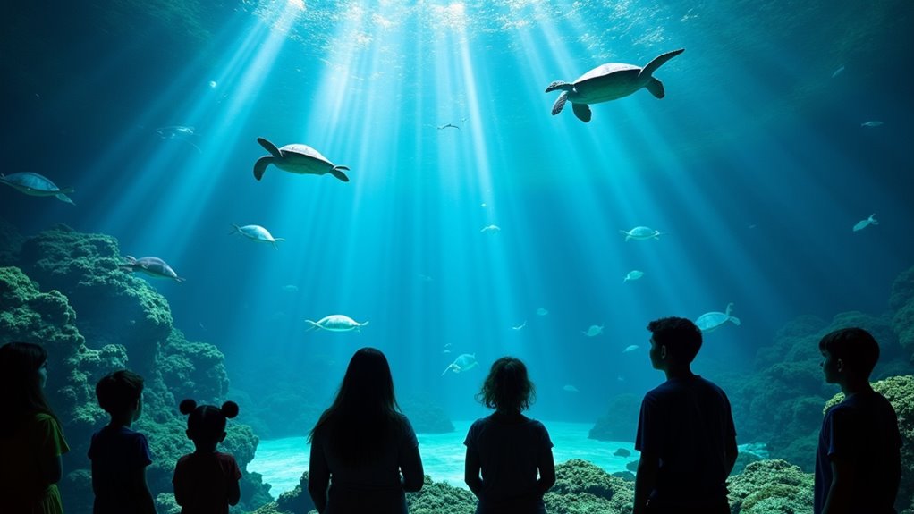 aquarium shark touch tanks