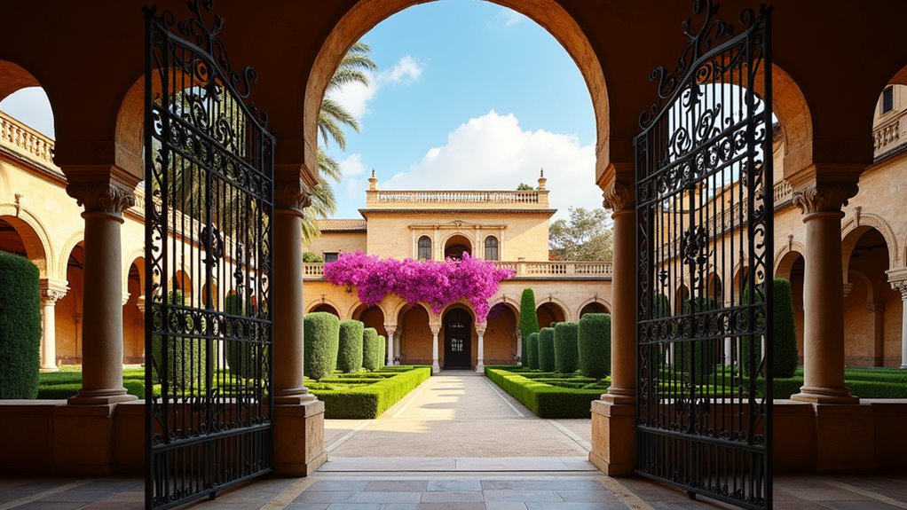 aristocratic courtyards and art