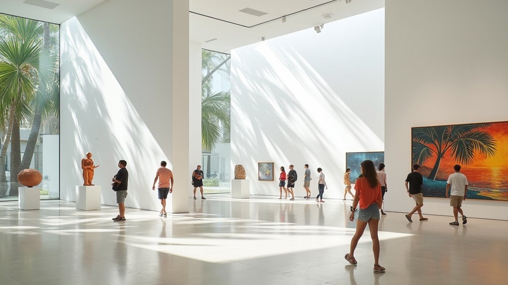 art museum with outdoor sculptures