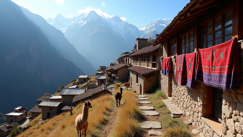 authentic andean mountain village