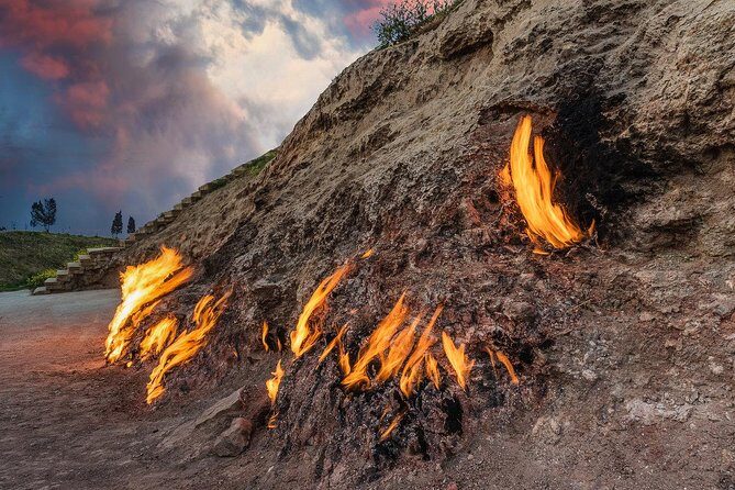 Azerbaijan: the land of burning flames - Yanar Dag: The Burning Mountain