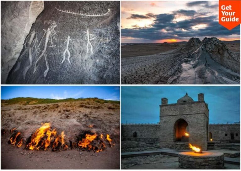 Baku: Gobustan Mud volcano Fire temple Guided tour - Exploring the Itinerary in Detail