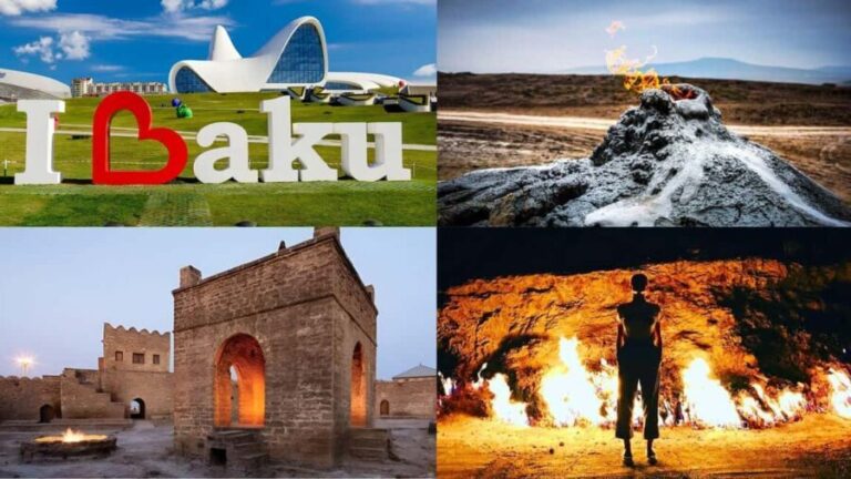 Baku:Gobustan-Absheron-Mud Volcanoes-Fire temple +Night tour - What to Expect: A Well-Rounded Day of Discovery