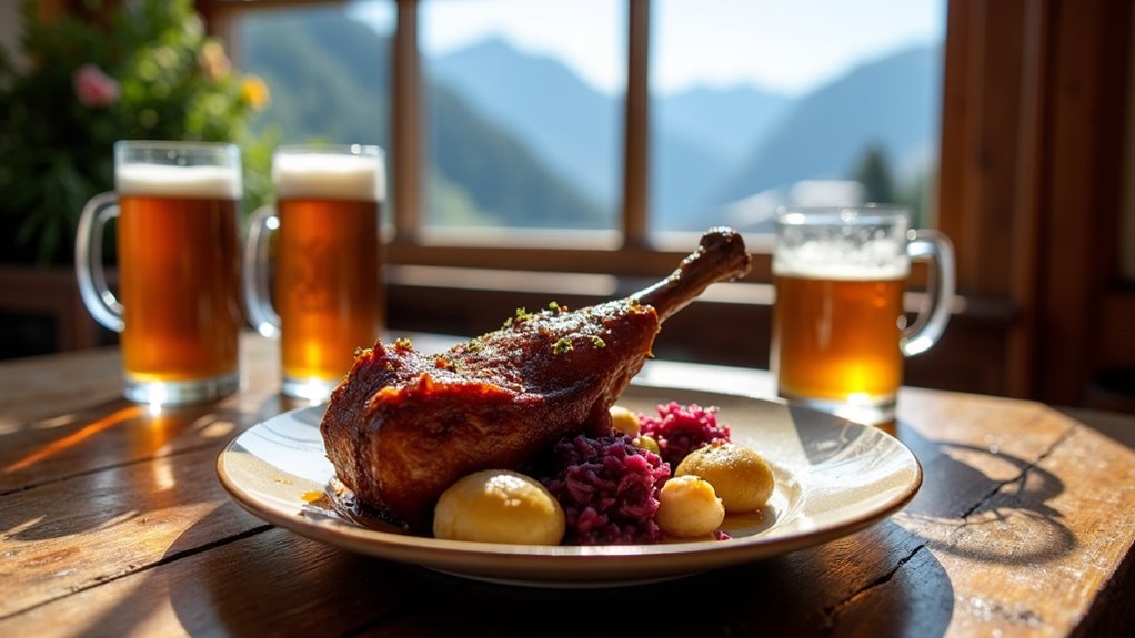 bavarian duck with local brews