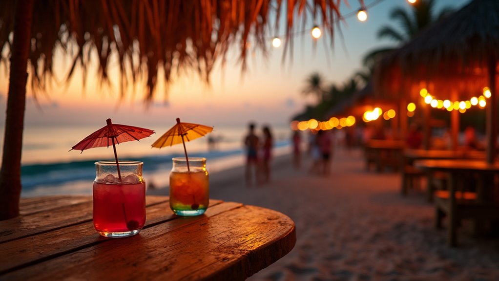 beach shacks lively nightlife