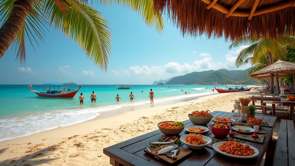 beachside seafood dining experience