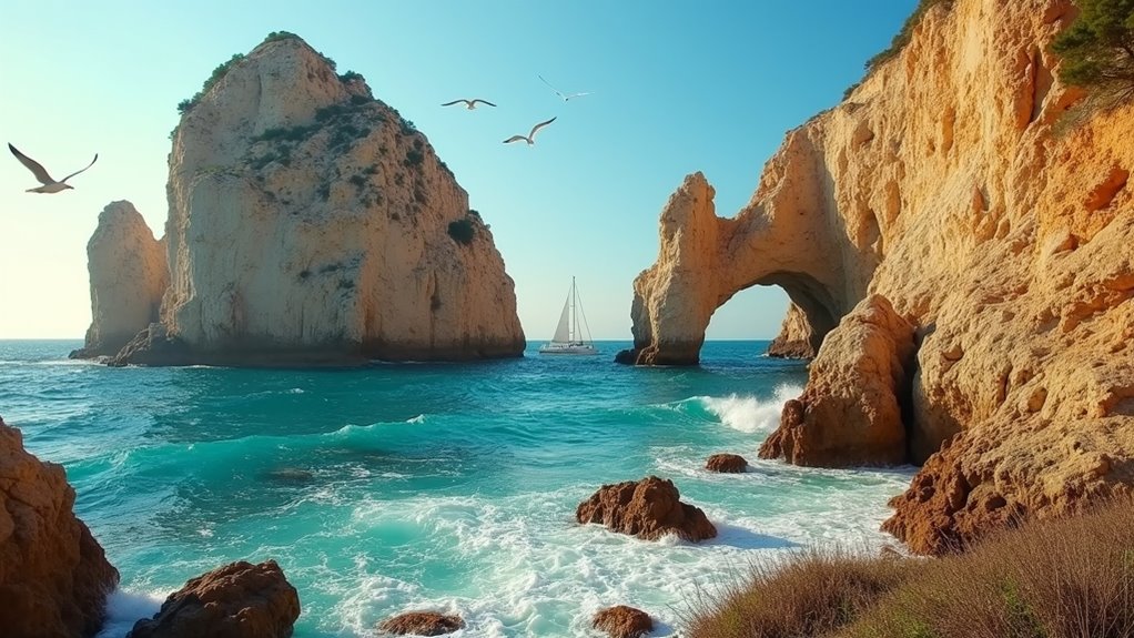 beirut pigeon rocks sunset