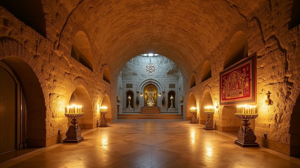 birthplace cave with silver star