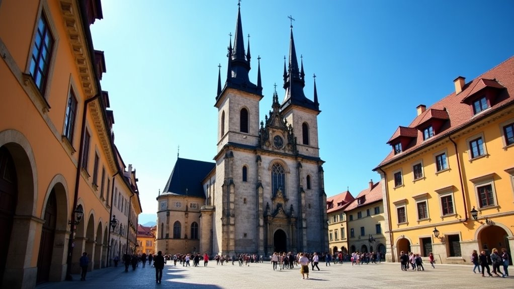black church and council square