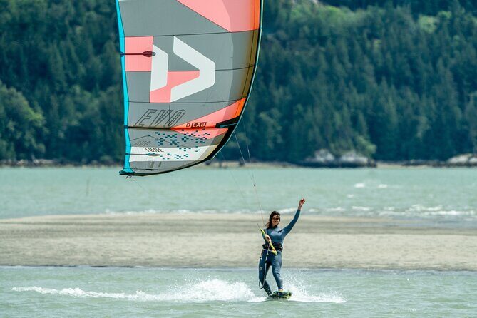 Boat Assisted Kiteboarding Lessons in Squamish - Included and Not Included