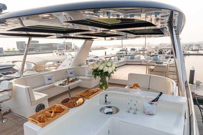 Book 3hr Luxury Yacht Rental Dubai - Get 1hr Free - The Experience in Detail
