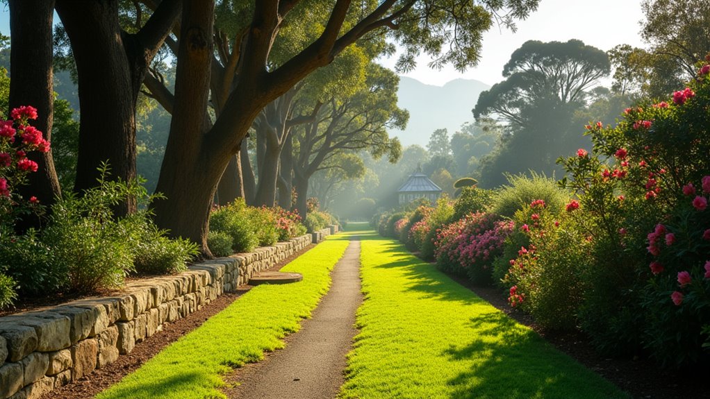 botanical gardens with unique flora