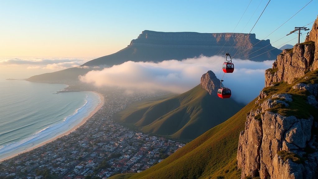 cable car weather dependent hiking