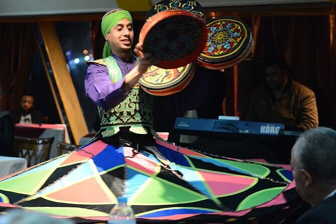 Cairo/Giza: Nile Sunset, Dinner Cruise, Show & Private Transfer - Live Entertainment and Atmosphere