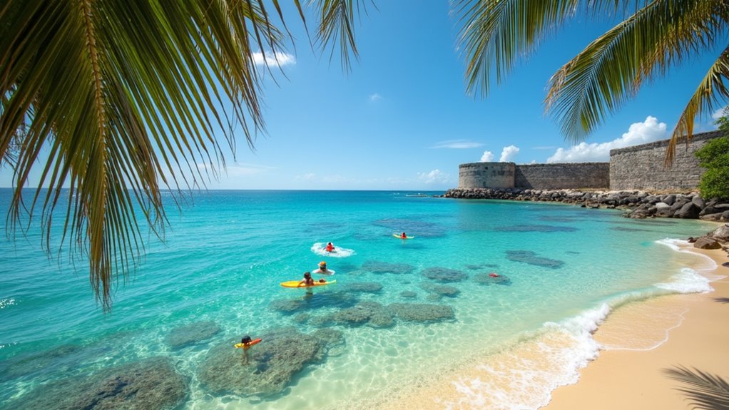 calm snorkeling family friendly beach
