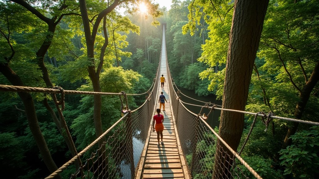 canopy walkway rainforest adventure