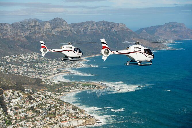 Cape Town: 25min Helicopter Flight with Complimentary Boat Cruise - The Itinerary in Detail