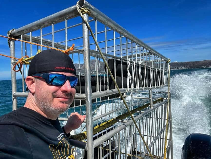 Cape Town : Gansbaai Eco-Friendly Shark Cage Diving Cruise - Inside the Shark Cage Experience