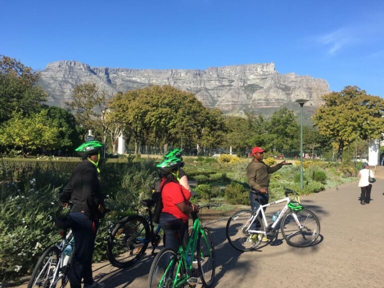 Cape Town Guided City Cycling Heritage Tour - Private Tour - The Historic Heart: Greenmarket Square and Company Gardens
