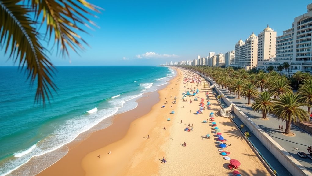 casablanca seaside promenade walk