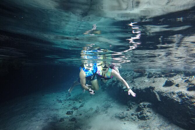 Cenotes Sacactum, Private tour, free snorkel - The Experience of Swimming in the Mayan Underworld
