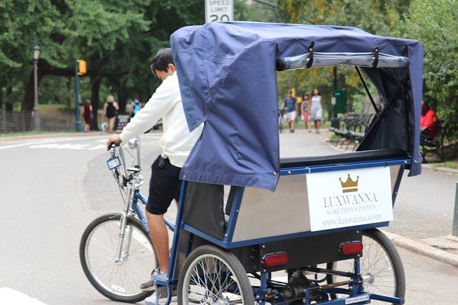 Central Park VIP Tour (All park tour up to 2 hour with unlimited stops) pedicab - Considerations