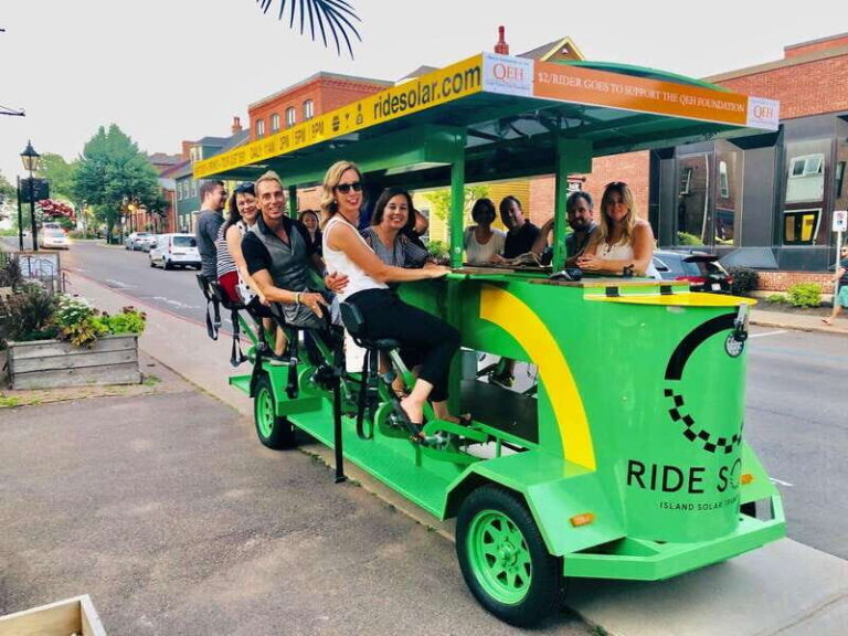 Charlottetown: Solar Food/Drink Party Bike Experience - Victoria Park: The Green Heart of Charlottetown