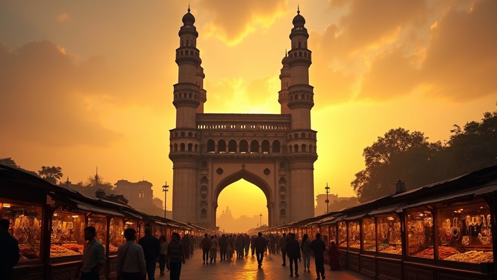 charminar historic architectural bazaar