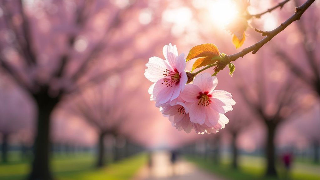 cherry blossoms peak timing