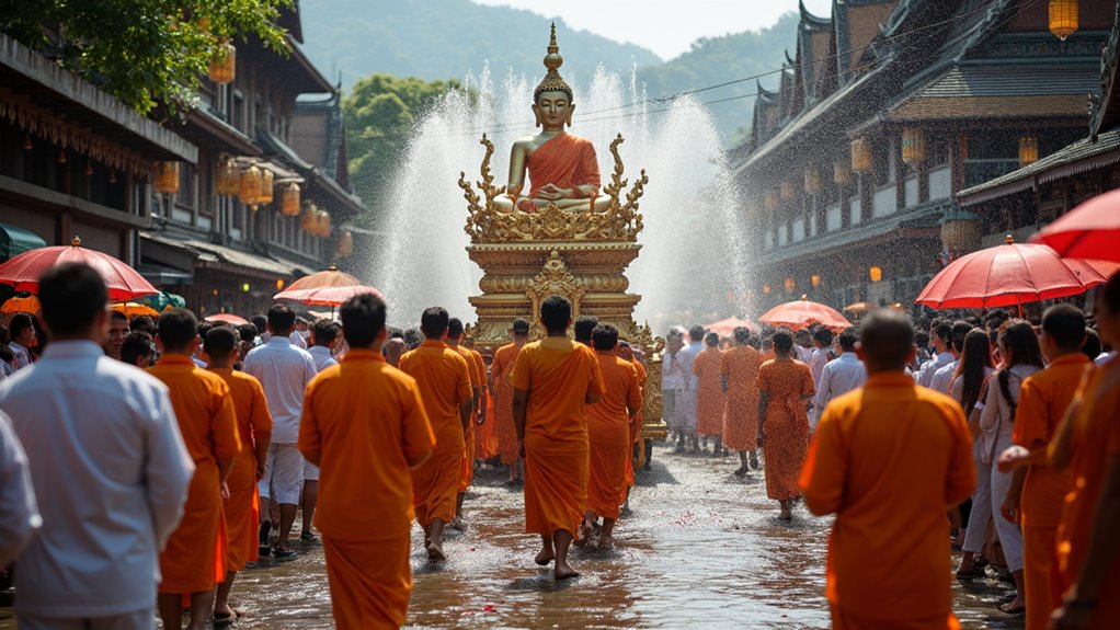 chiang mai songkran procession celebration