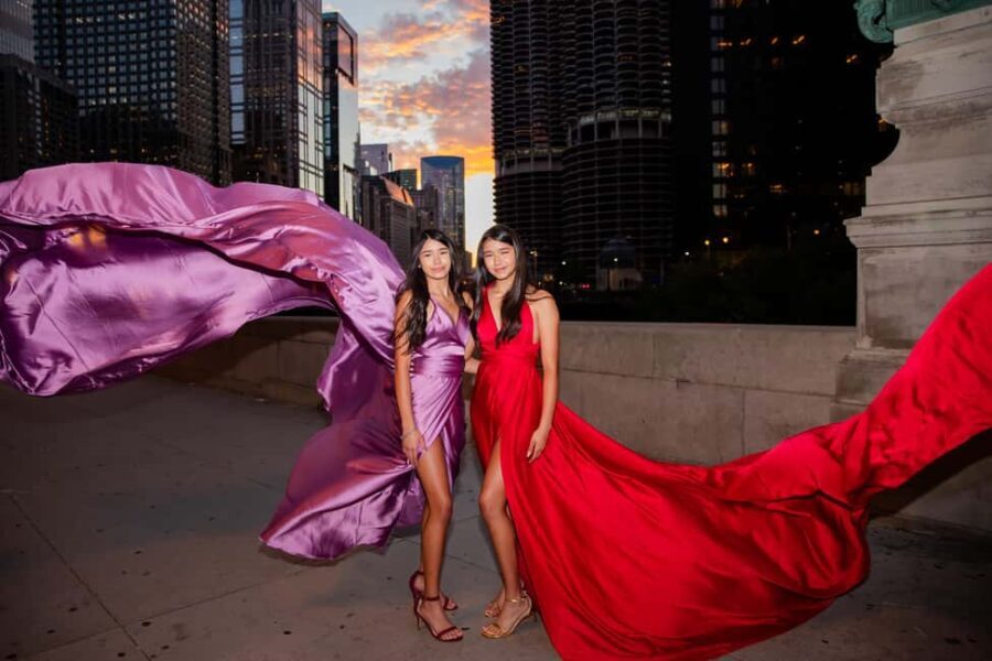 Chicago Luxury Flying Dress Photoshoot - The Itinerary: What to Expect