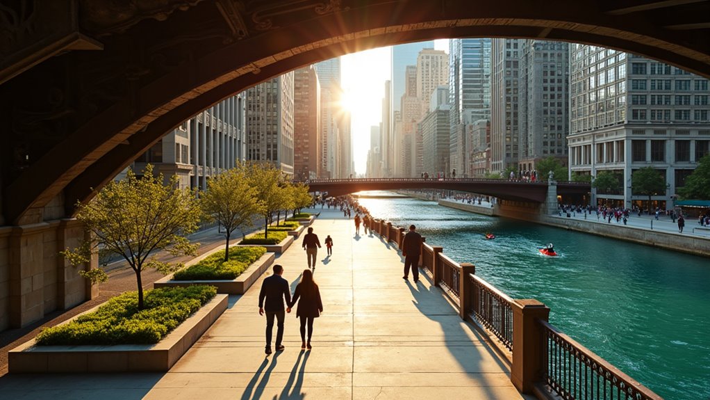 chicago riverwalk scenic route